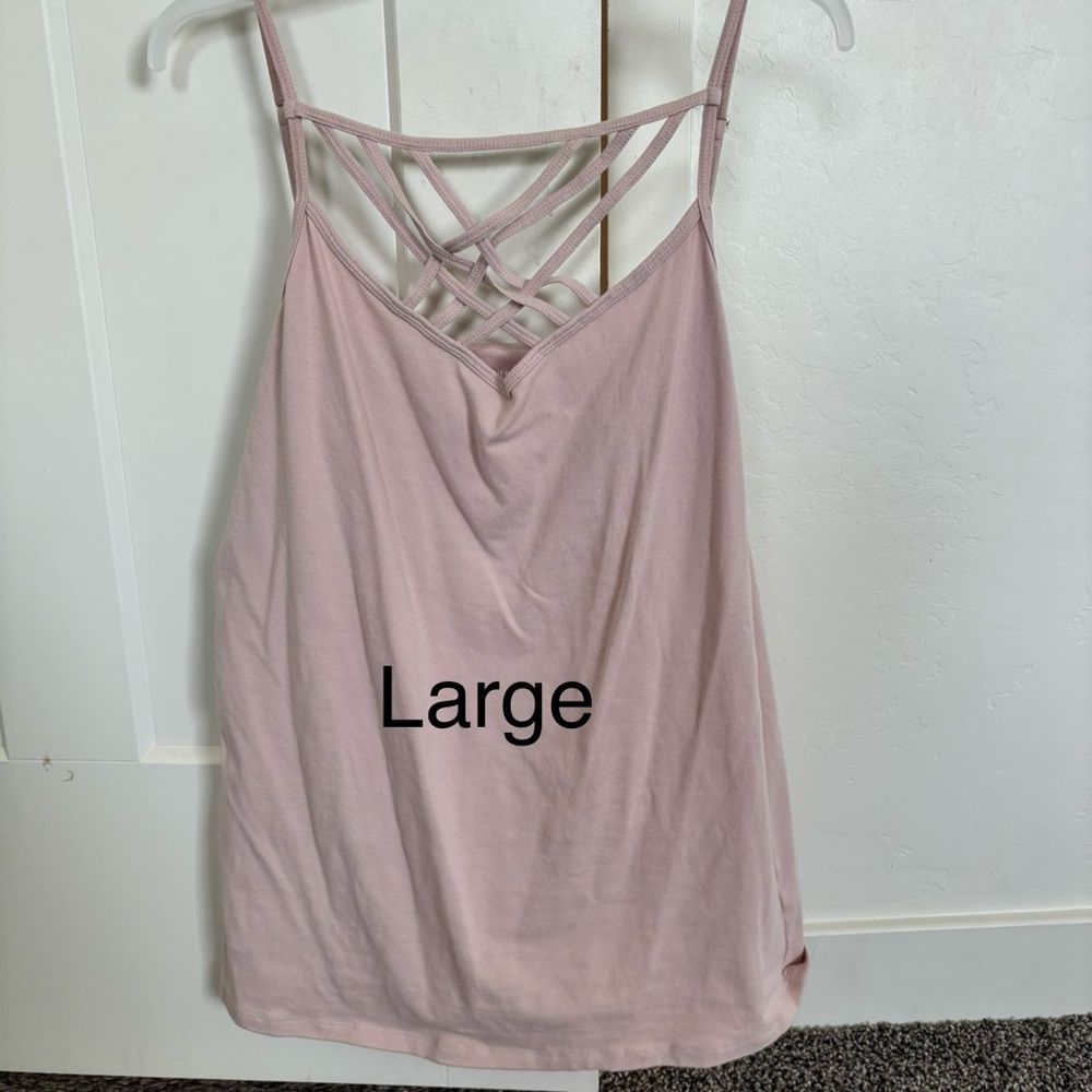 Women's Pink Strappy Top